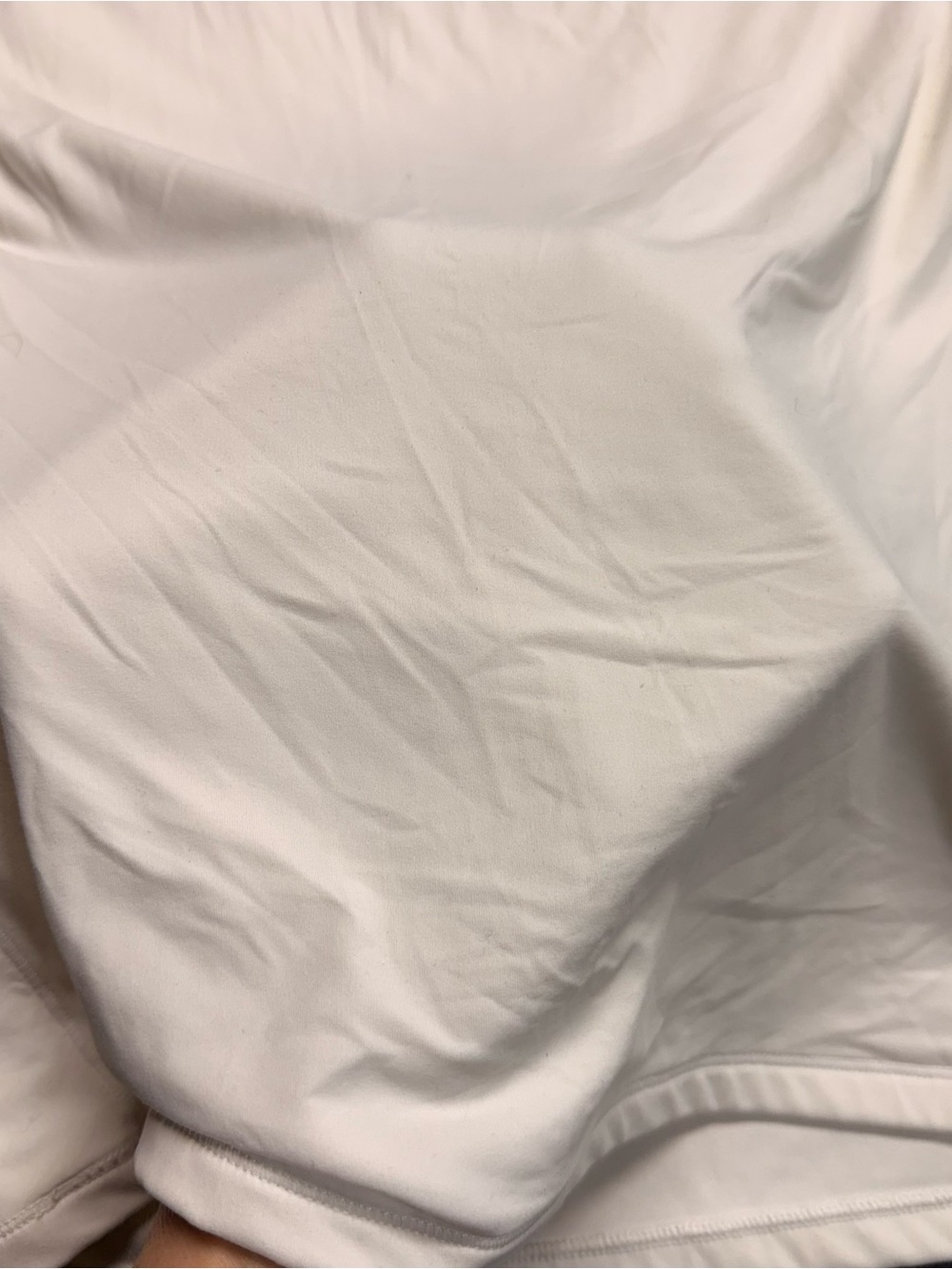Bodycon Tight Long Sleeve Crewneck Top - Ivory - Picture 3 of 4